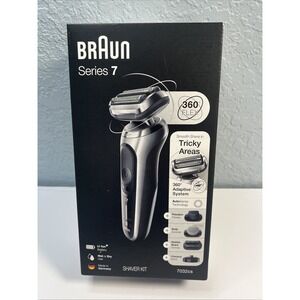 Braun Series 7 7032cs Wet & Dry Flex Electric Men Shaver Kit Silver-Open Box